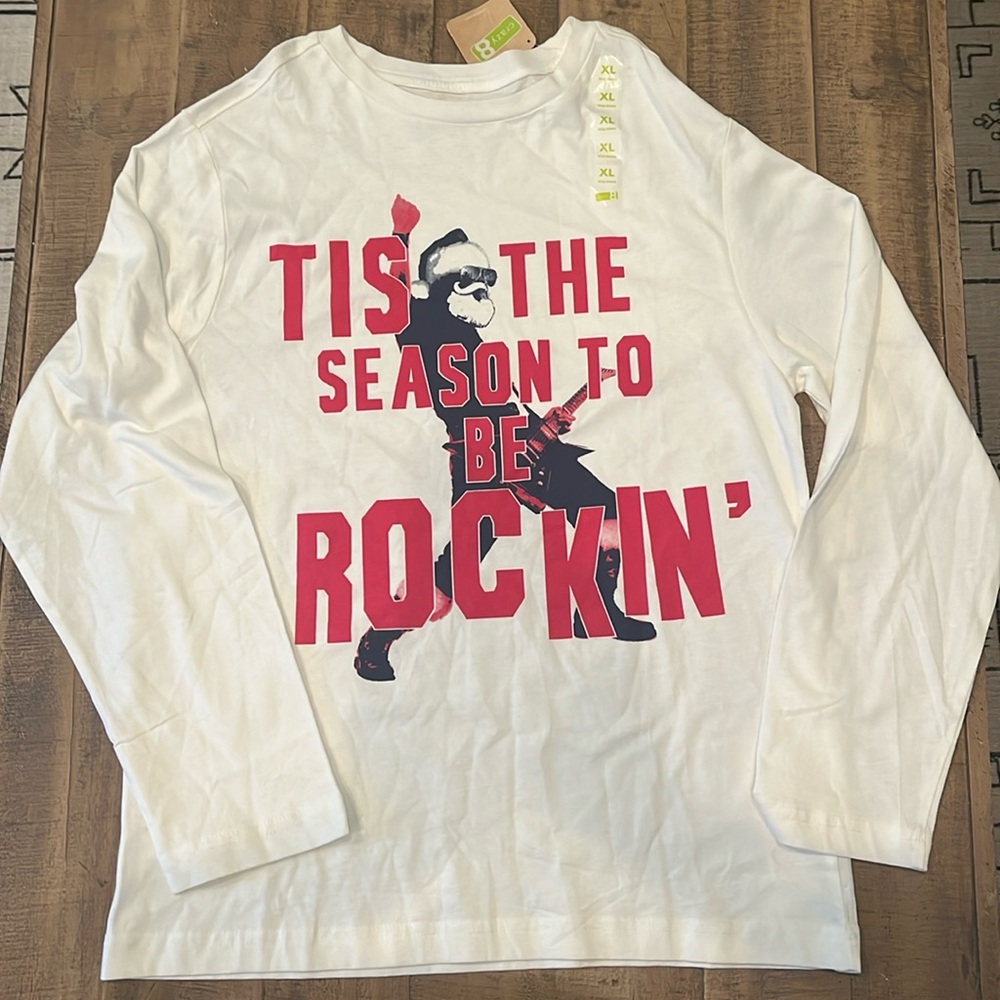Boys size XL Crazy 8 Christmas long sleeve shirt